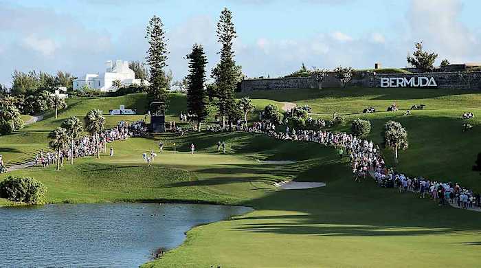 A general view during the fourth round of the 2022 Butterfield Bermuda Championship at Port Royal Golf Course.
